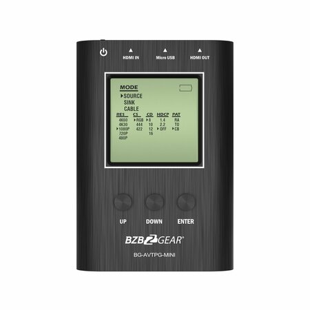 BZBGEAR 1080P FHD/4K UHD HDMI 2.0 18Gbps Portable Signal Test Generator and Analyzer BG-AVTPG-MINI